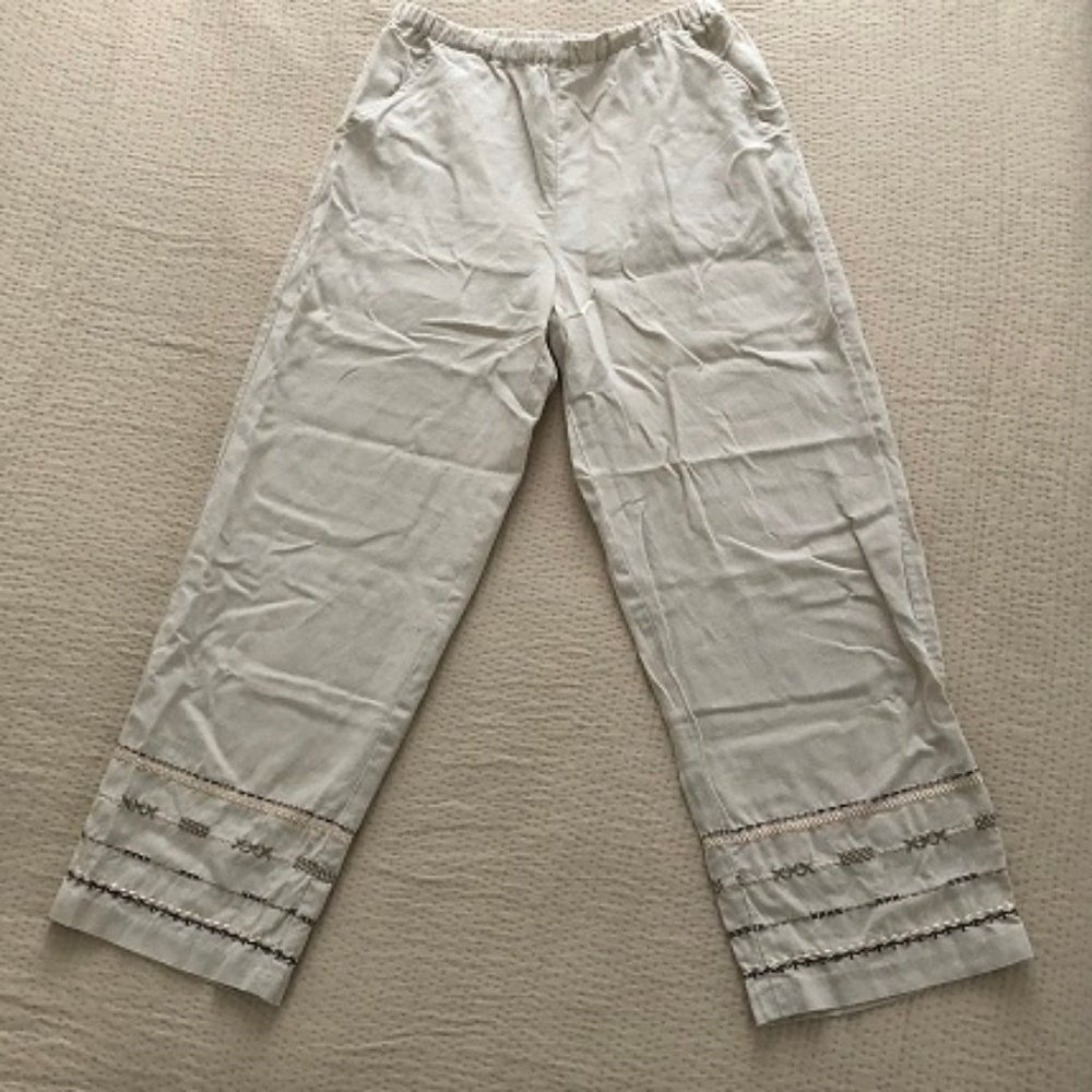 J Jill petite 100% hemp pants